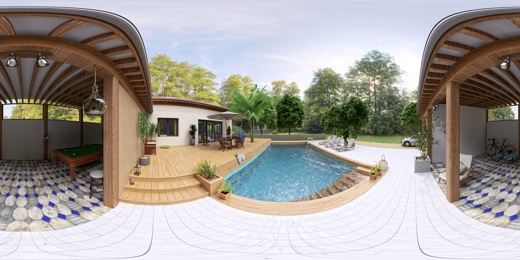 Projet terrasse avec piscine