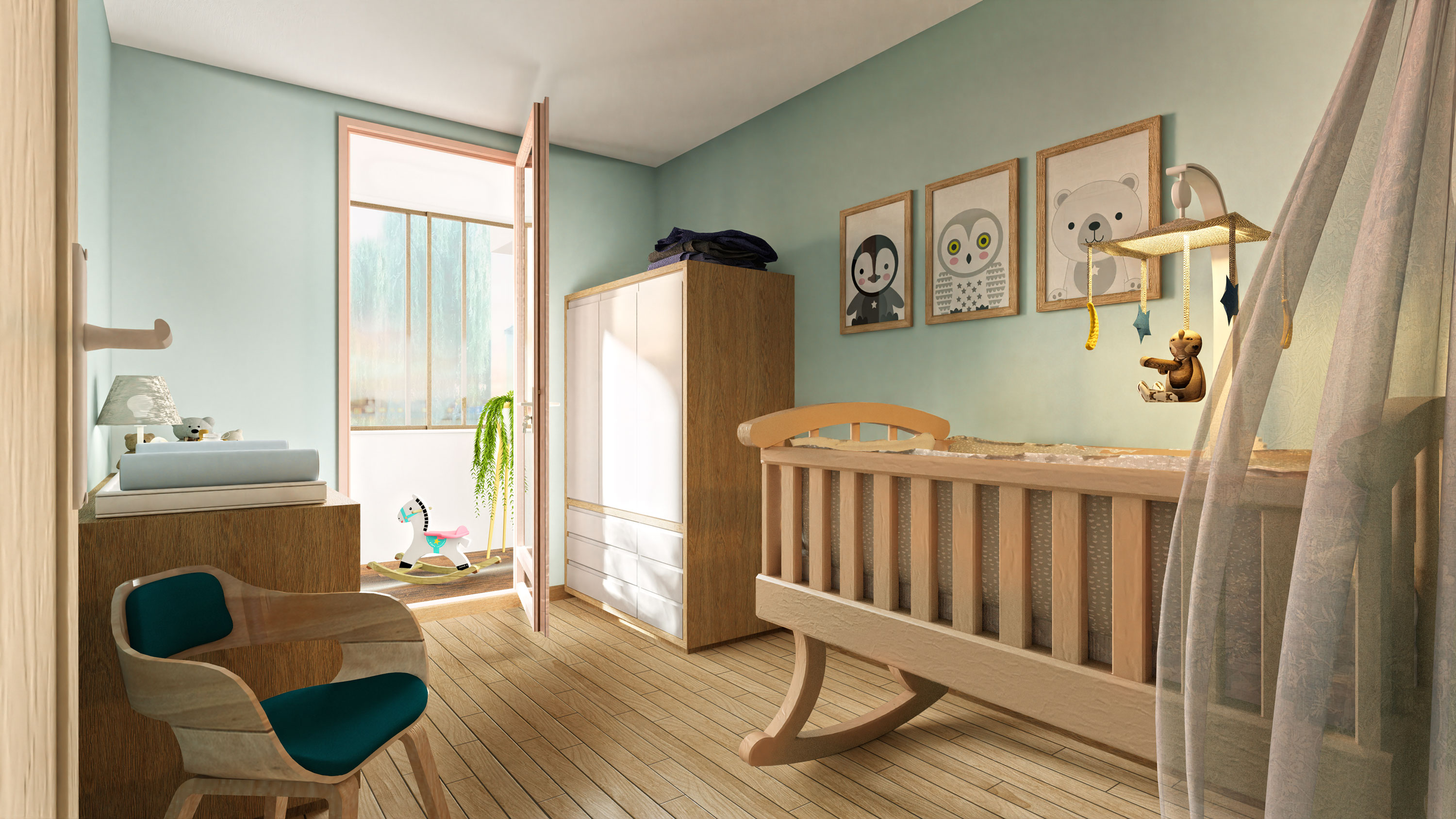 Vente appartement Lognes : Chambre du bébé